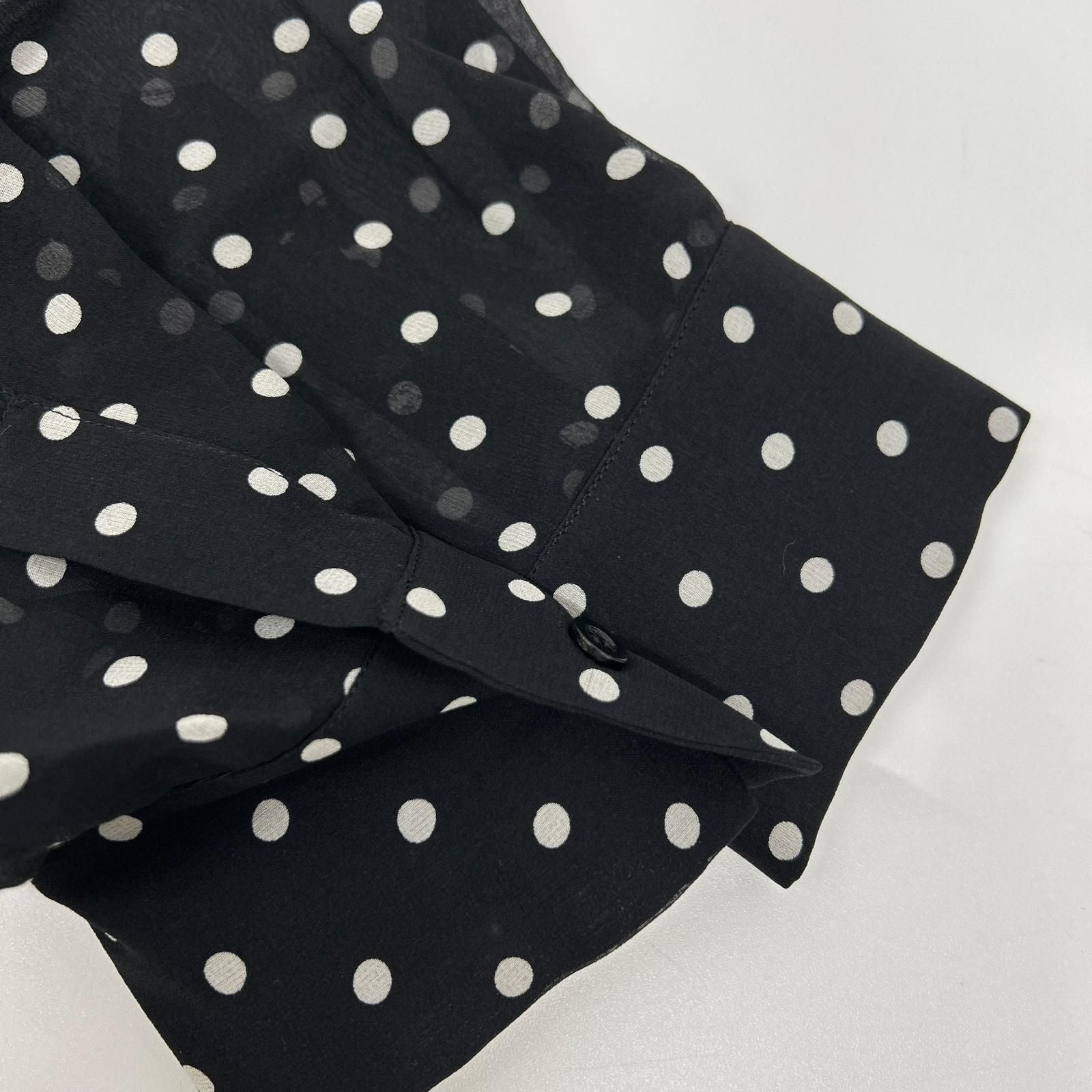 Dior Bee Embroidery Silk Dot Jumpsuit 34 — view 6