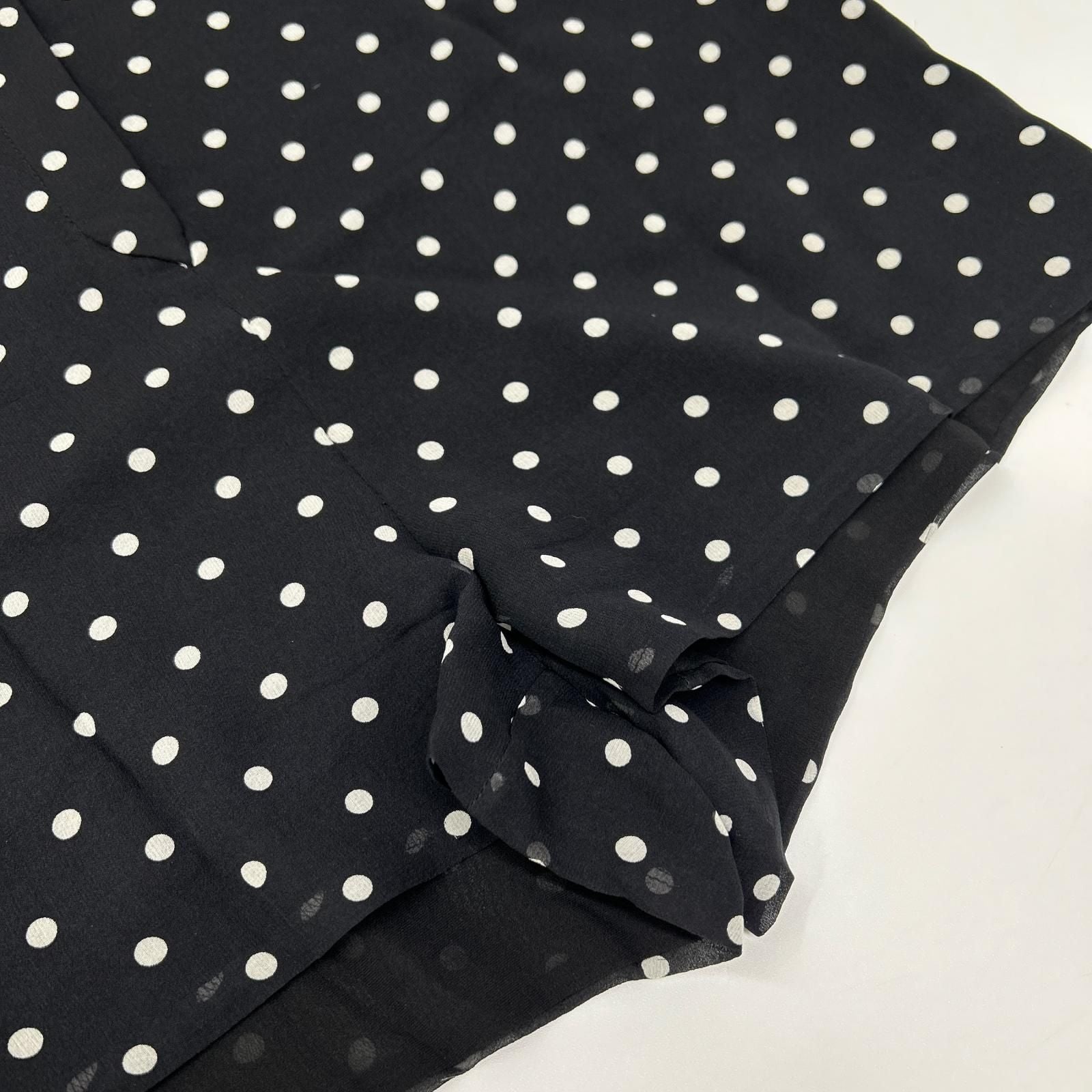 Dior Bee Embroidery Silk Dot Jumpsuit 34 — view 7