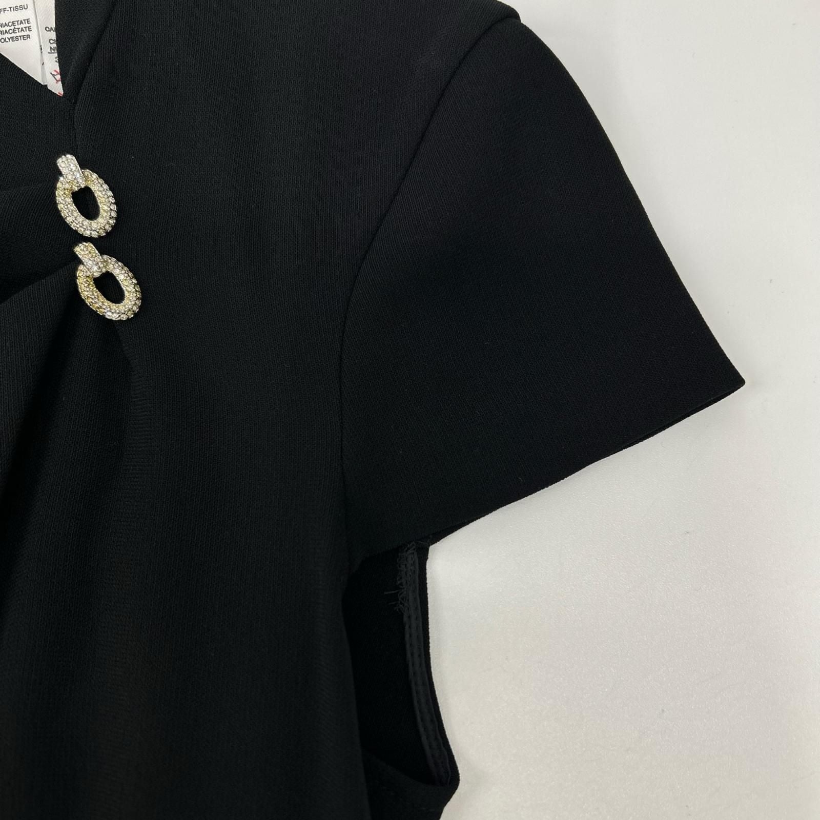 Max Mara Black Back Zip Dress 34 — view 6