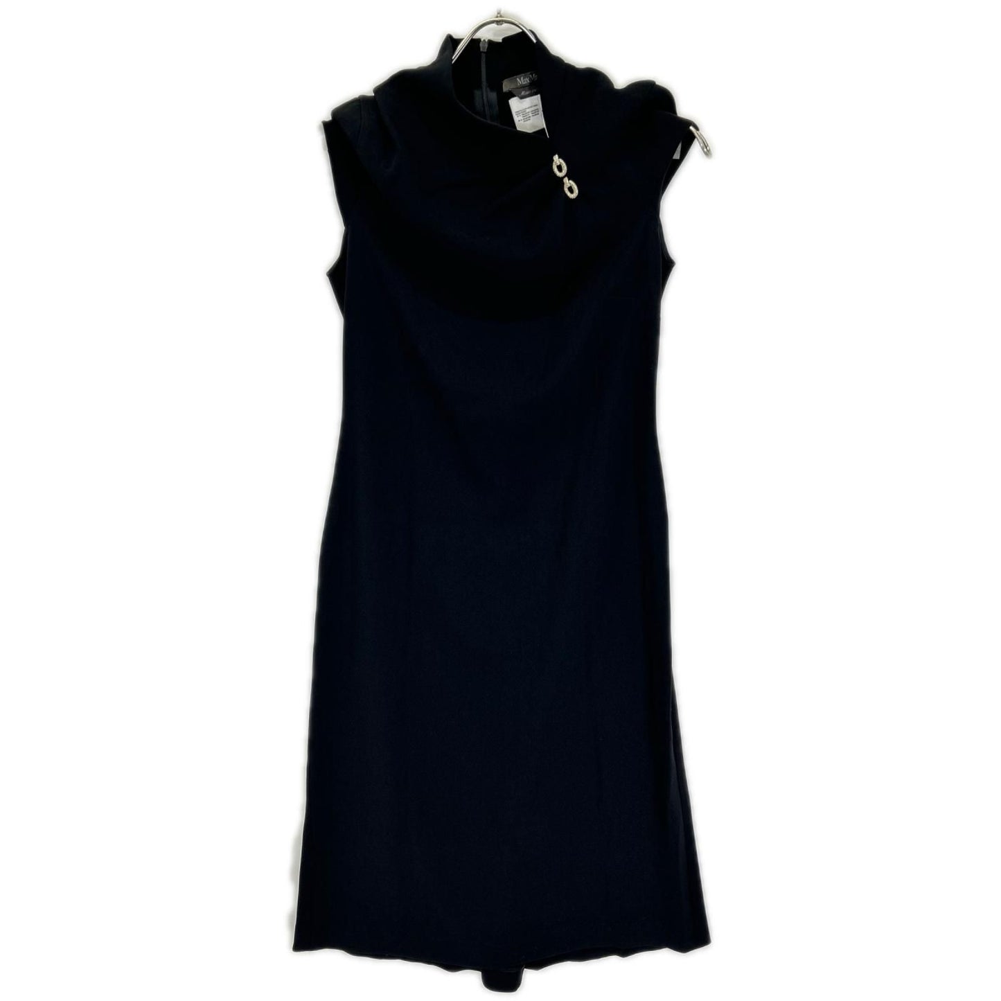 Max Mara Black Back Zip Dress 34