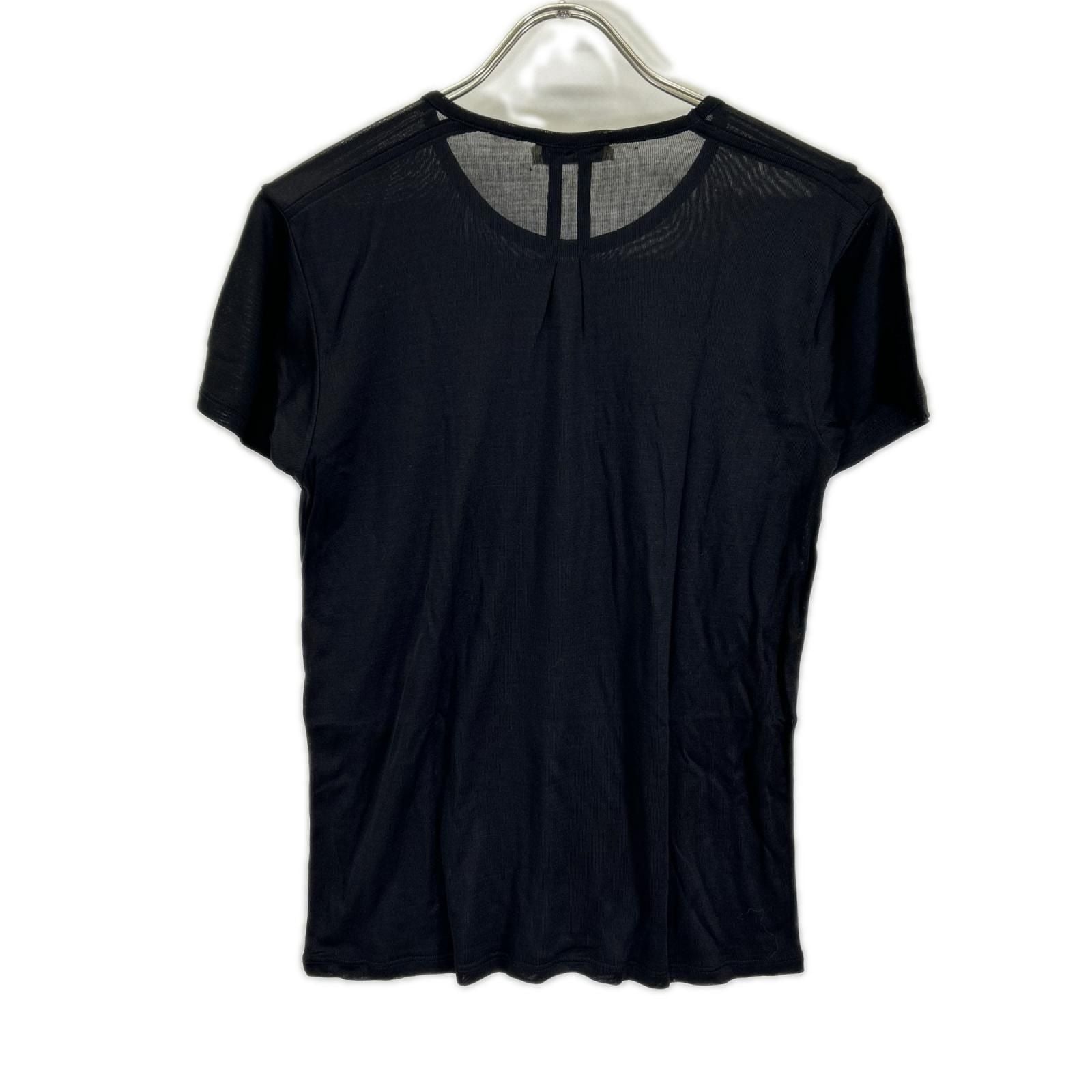 Saint Laurent Paris Black Silk Star Top — view 2