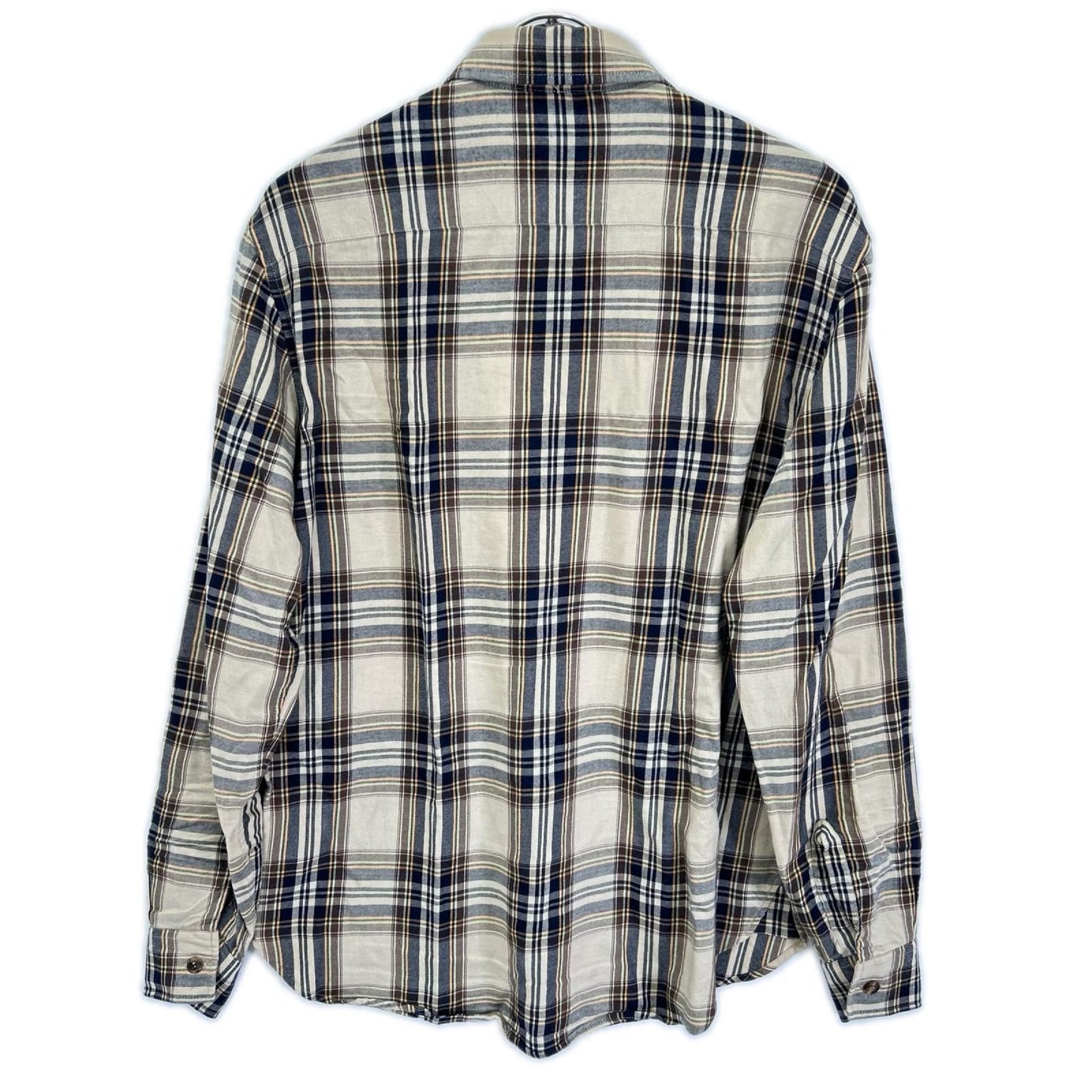 Saint Laurent Paris Brown Beige Cassandra Lavalliere Shirt — view 2