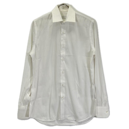 Prada White Stretch Poplin Shirt 38/15
