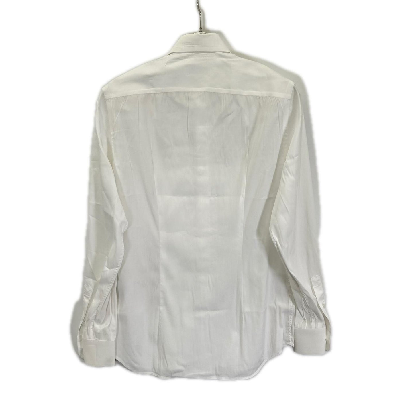Prada White Stretch Poplin Shirt 38/15 — view 2