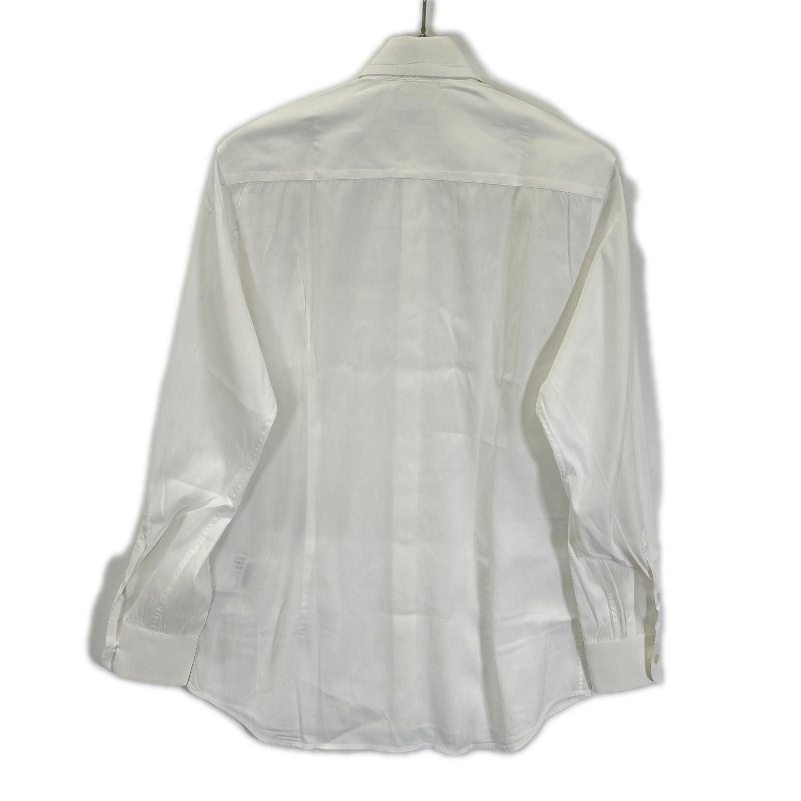 Prada White Cotton Long Sleeve Shirt 38/15 — view 2