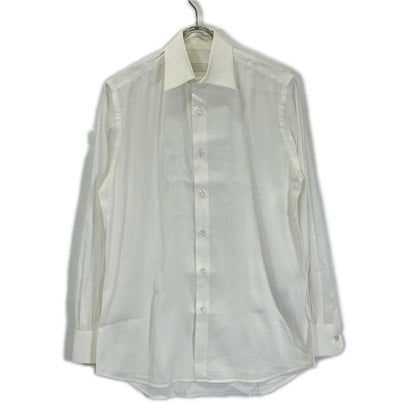 Prada White Cotton Long Sleeve Shirt 38/15