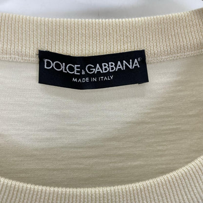 Dolce & Gabbana Black White Border Cashmere Knit Sweater 44 — view 3