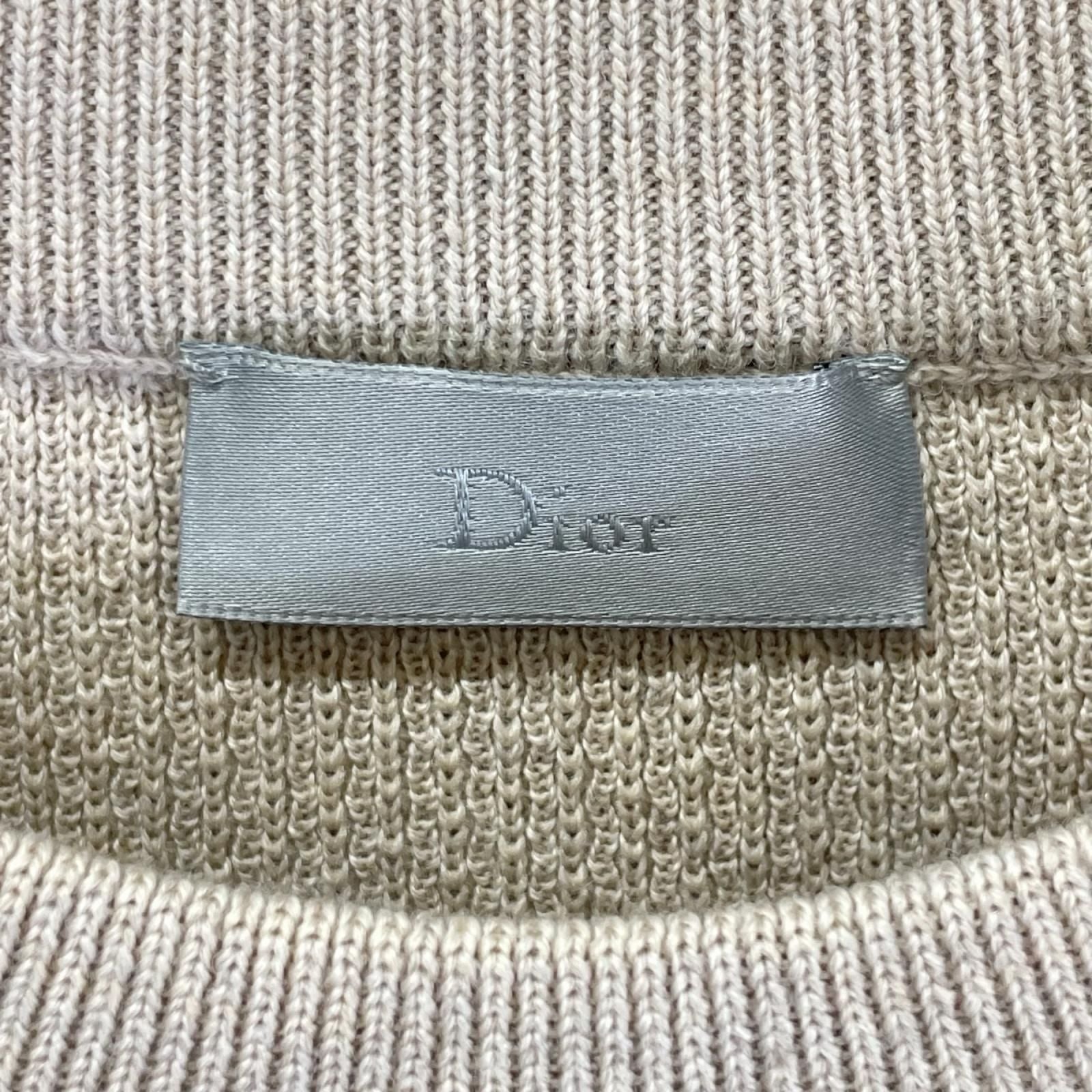 Dior Homme Kris Van Assche Era Beige Trimmed Knit Sweater XS — view 3