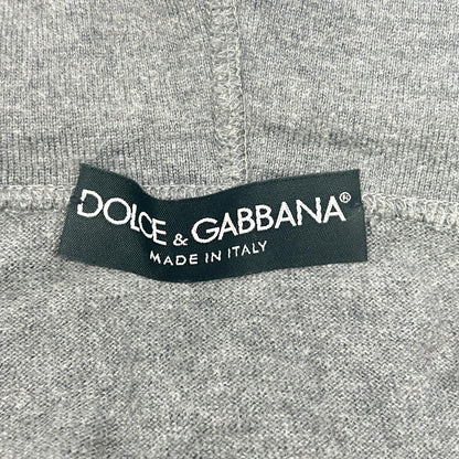 Dolce & Gabbana Gray Cotton Cashmere Zip Up Jacket 46 — view 4