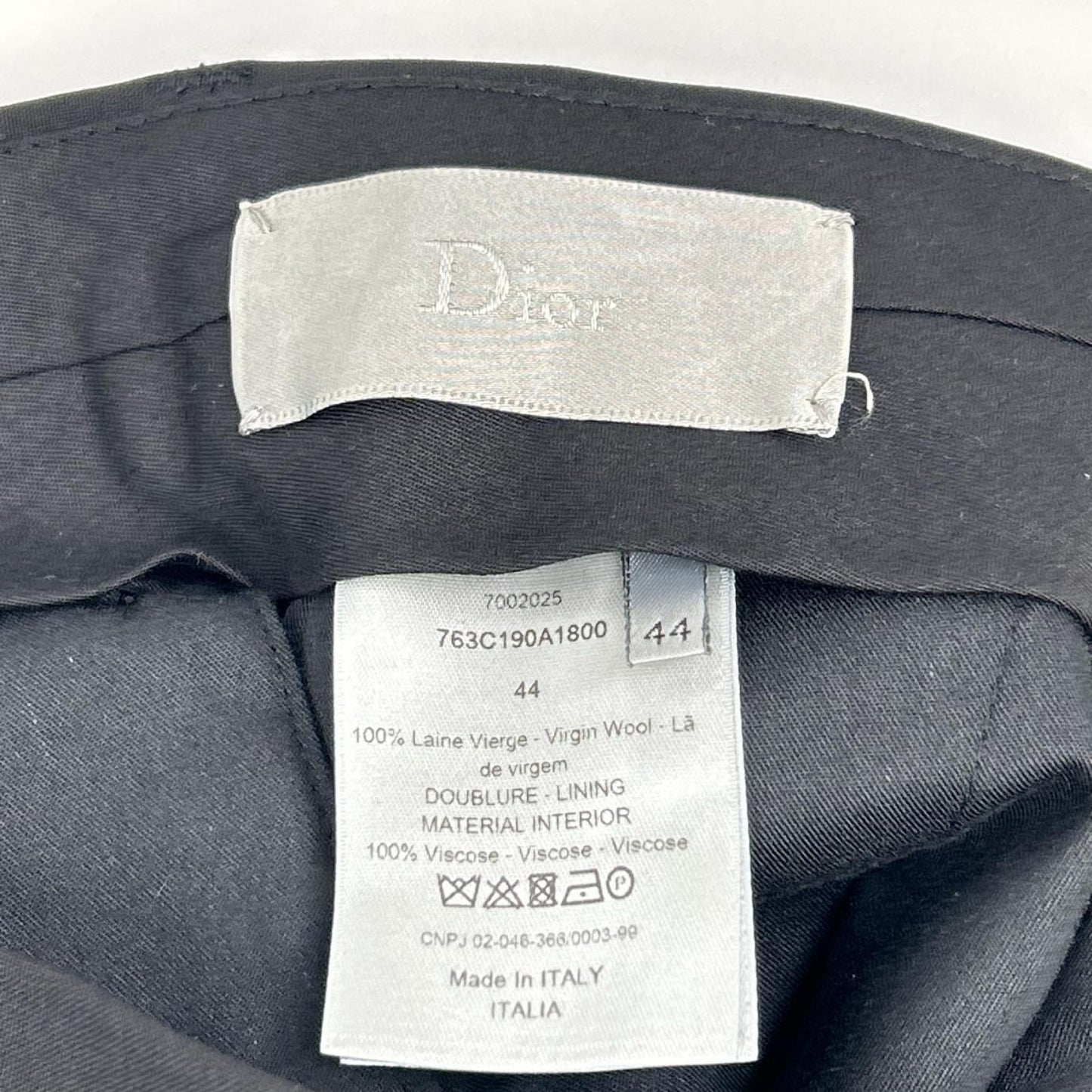 Dior Homme Chris Van Assche Era Black Trousers Pants 44 — view 3