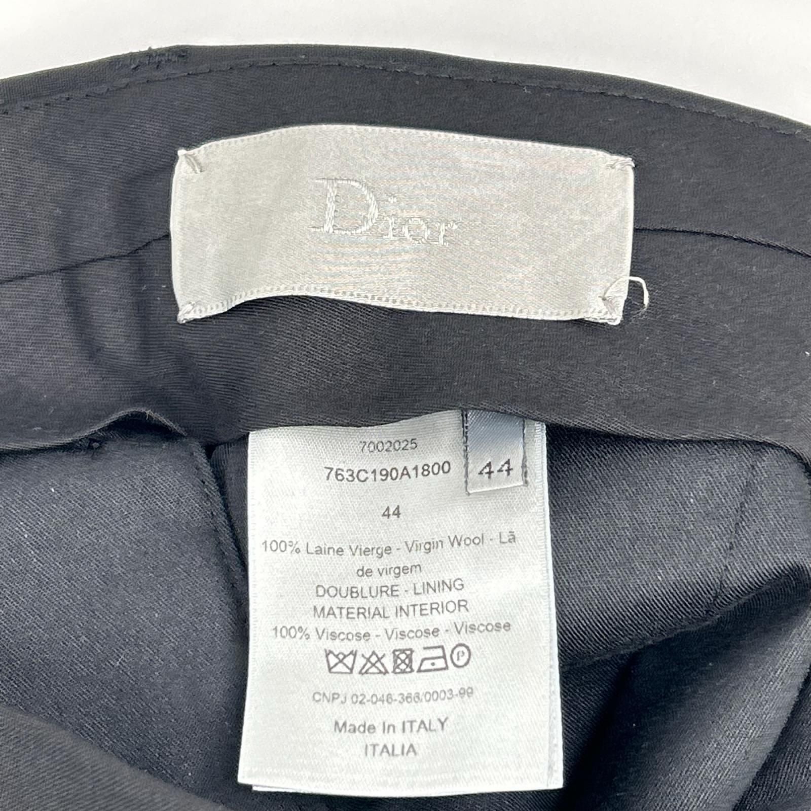 Dior Homme Chris Van Assche Era Black Trousers Pants 44 — view 3