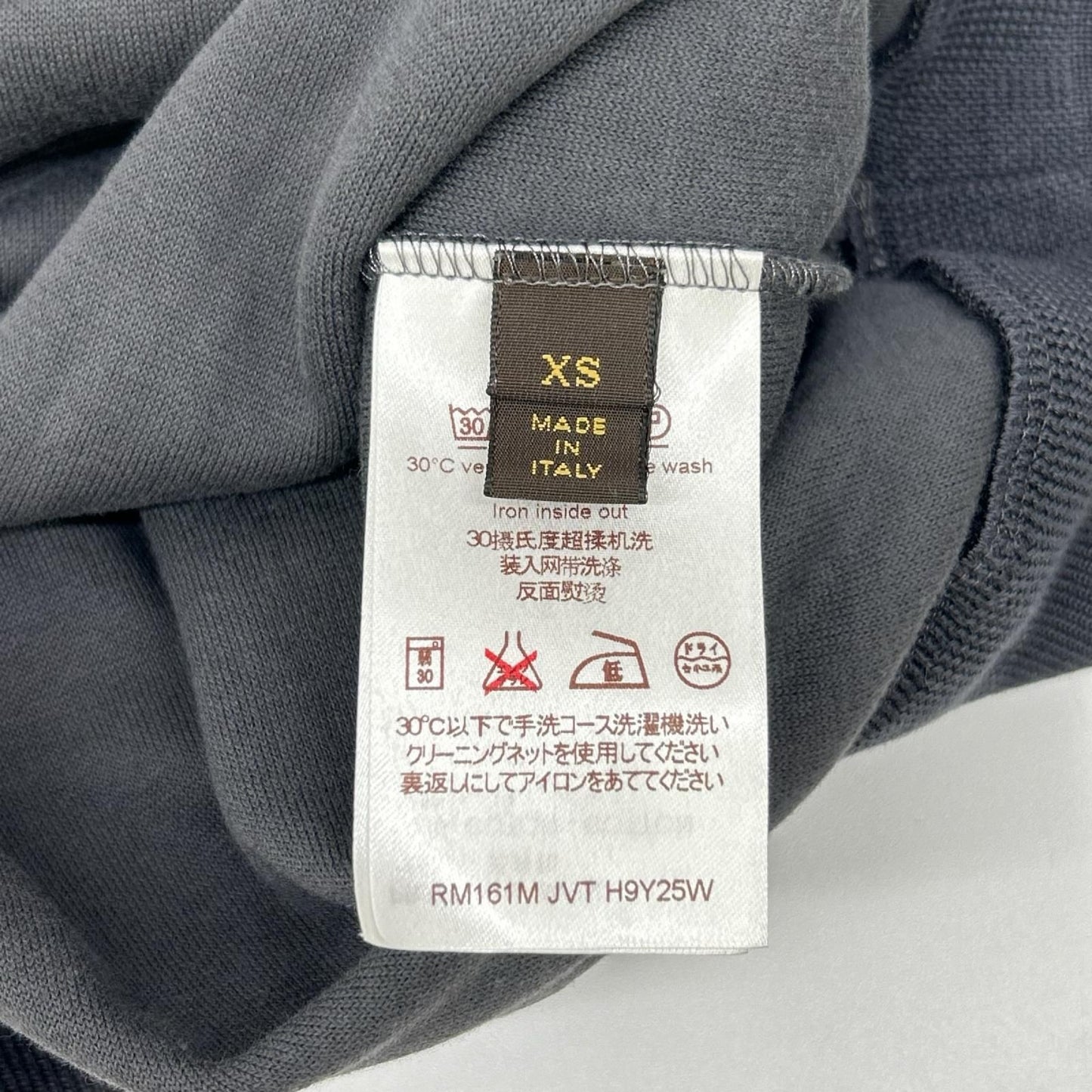 Louis Vuitton Kim Jones Era Gray Pile Knit Sweater XS — view 4