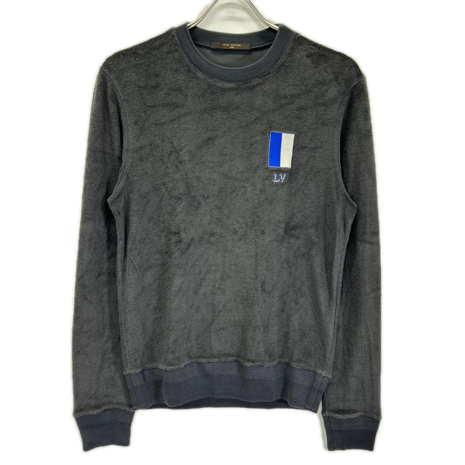 Louis Vuitton Kim Jones Era Gray Pile Knit Sweater XS