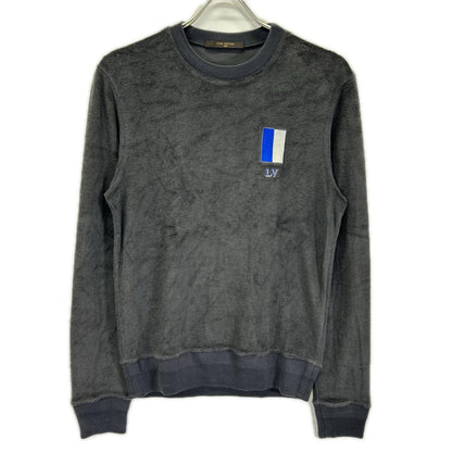 Louis Vuitton Kim Jones Era Gray Pile Knit Sweater XS