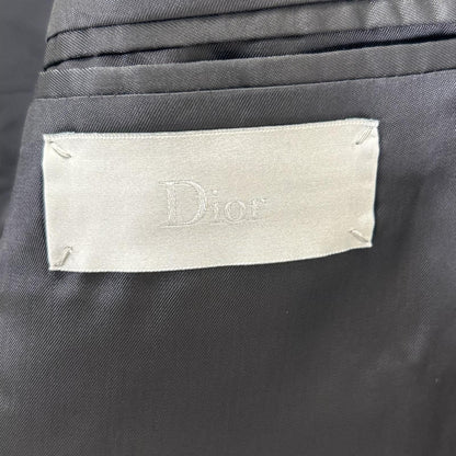 Dior Homme Chris Van Assche Era Black Navy Narrow Lapel Single Jacket 46 — view 4