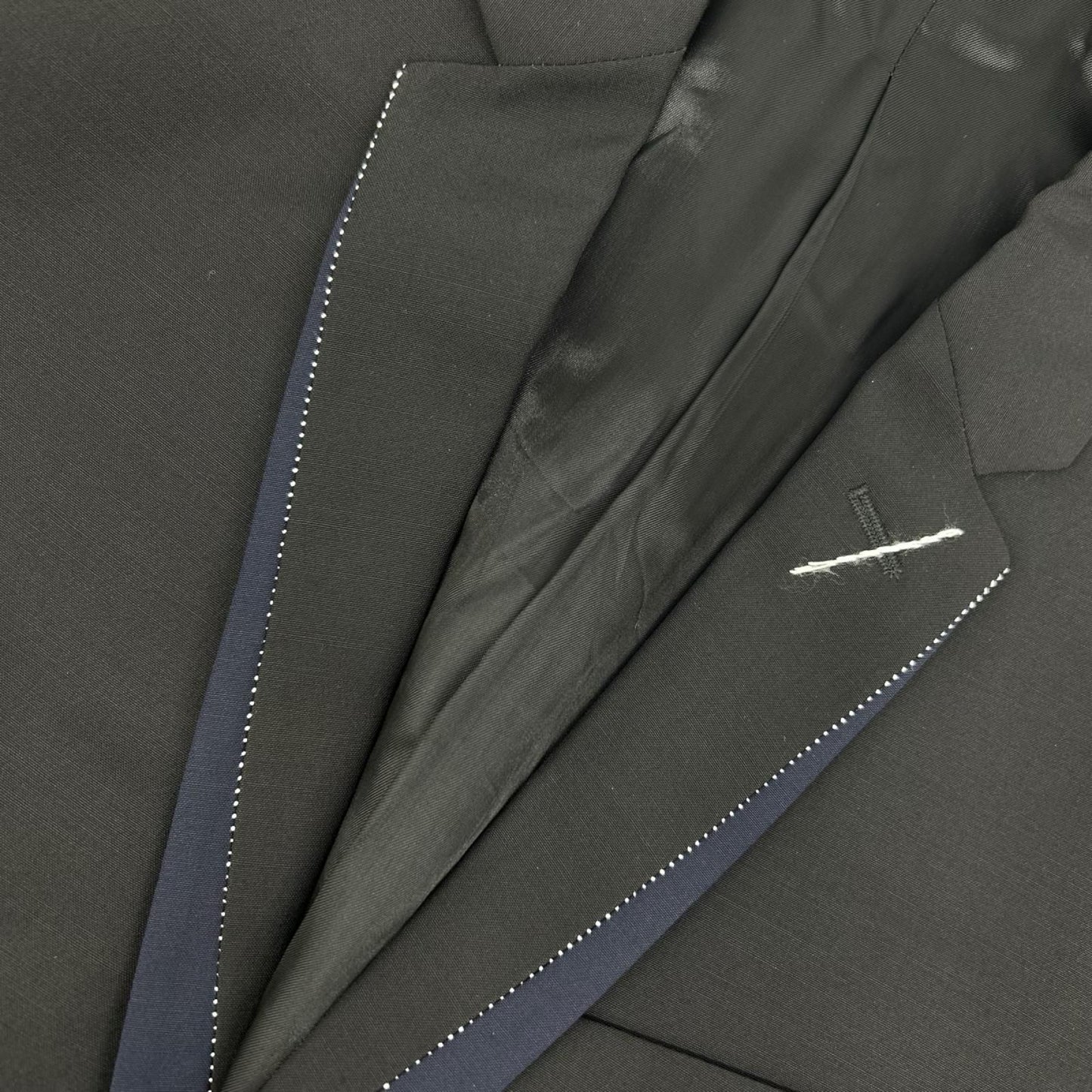 Dior Homme Chris Van Assche Era Black Navy Narrow Lapel Single Jacket 46 — view 6