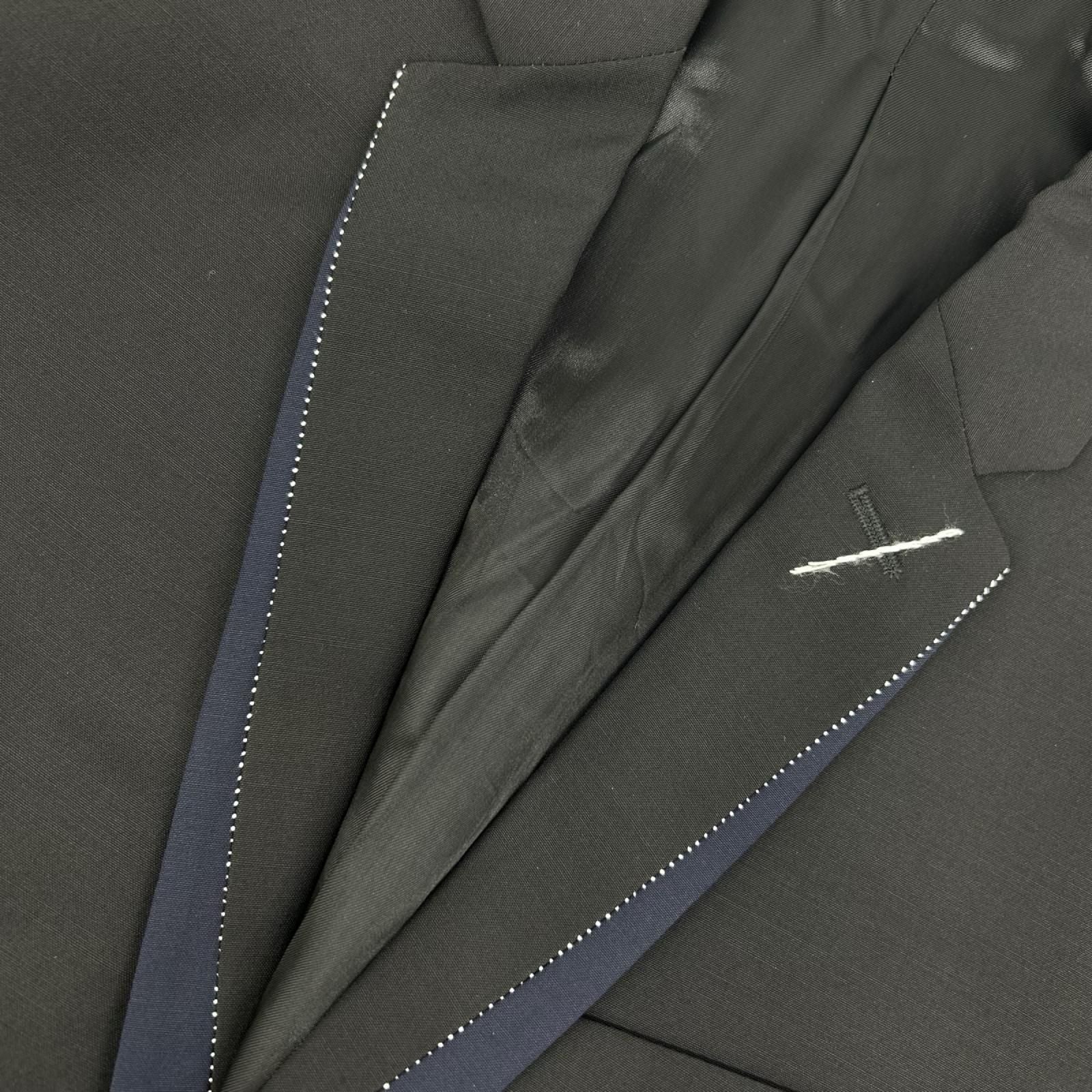 Dior Homme Chris Van Assche Era Black Navy Narrow Lapel Single Jacket 46 — view 6