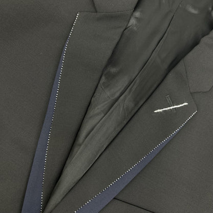 Dior Homme Chris Van Assche Era Black Navy Narrow Lapel Single Jacket 46 — view 6