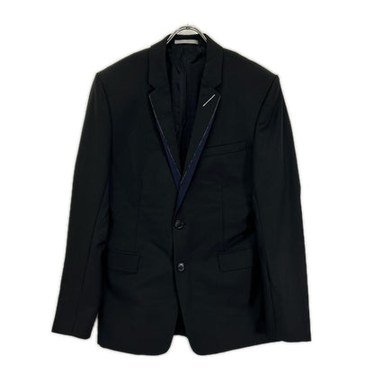 Dior Homme Chris Van Assche Era Black Navy Narrow Lapel Single Jacket 46
