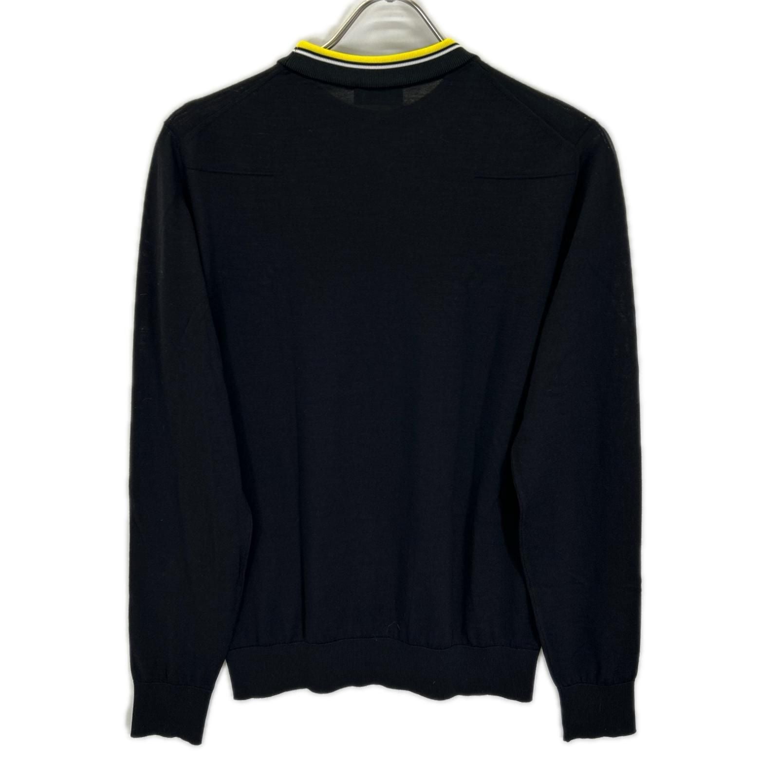 Dior Homme Kris Van Assche Era Black Trimmed Knit Sweater XS — view 2