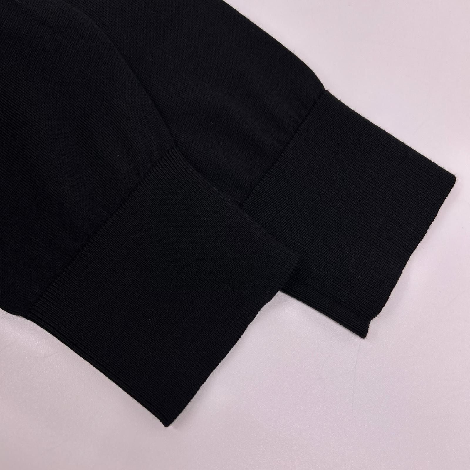 Dior Homme Kris Van Assche Era Black Trimmed Knit Sweater XS — view 6