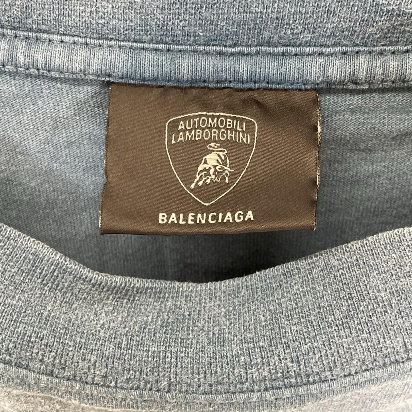 Balenciaga Lamborghini Logo Print T-Shirt — view 3