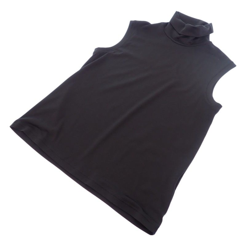 Hermes High Neck Sleeveless Top Silk Black Martin Margiela — view 3