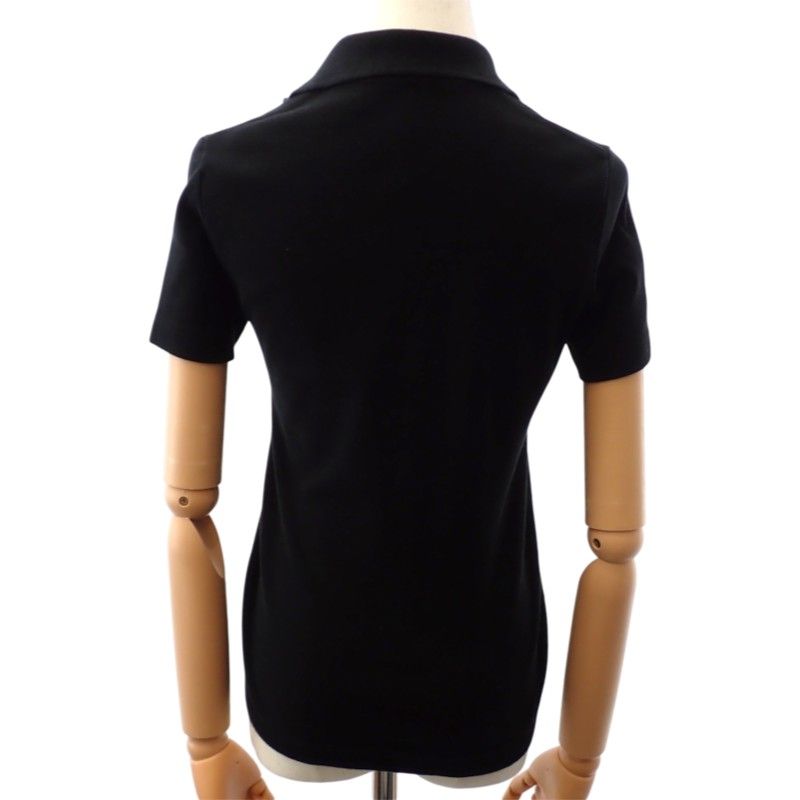 Gucci GG Skipper Polo Shirt Cotton Black Vintage S — view 2