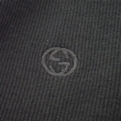 Gucci GG Skipper Polo Shirt Cotton Black Vintage S — view 4