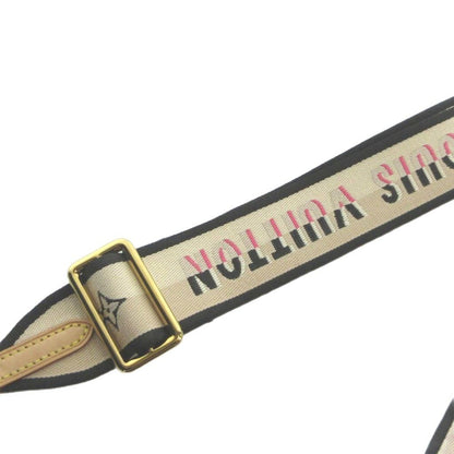 Louis Vuitton Shoulder Strap Signature Monogram Flower Jacquard Leather Logo — view 4