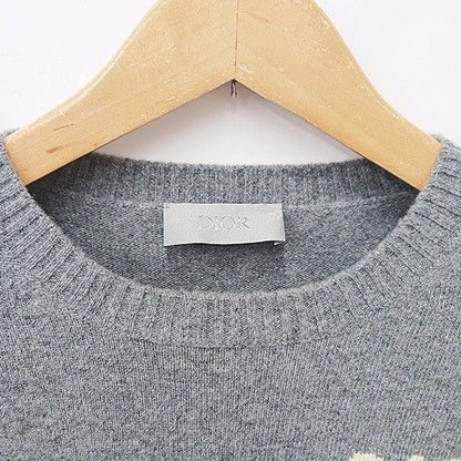 Dior Homme Knit Sweater Long Sleeve Cashmere Wool Gray X3l — view 3