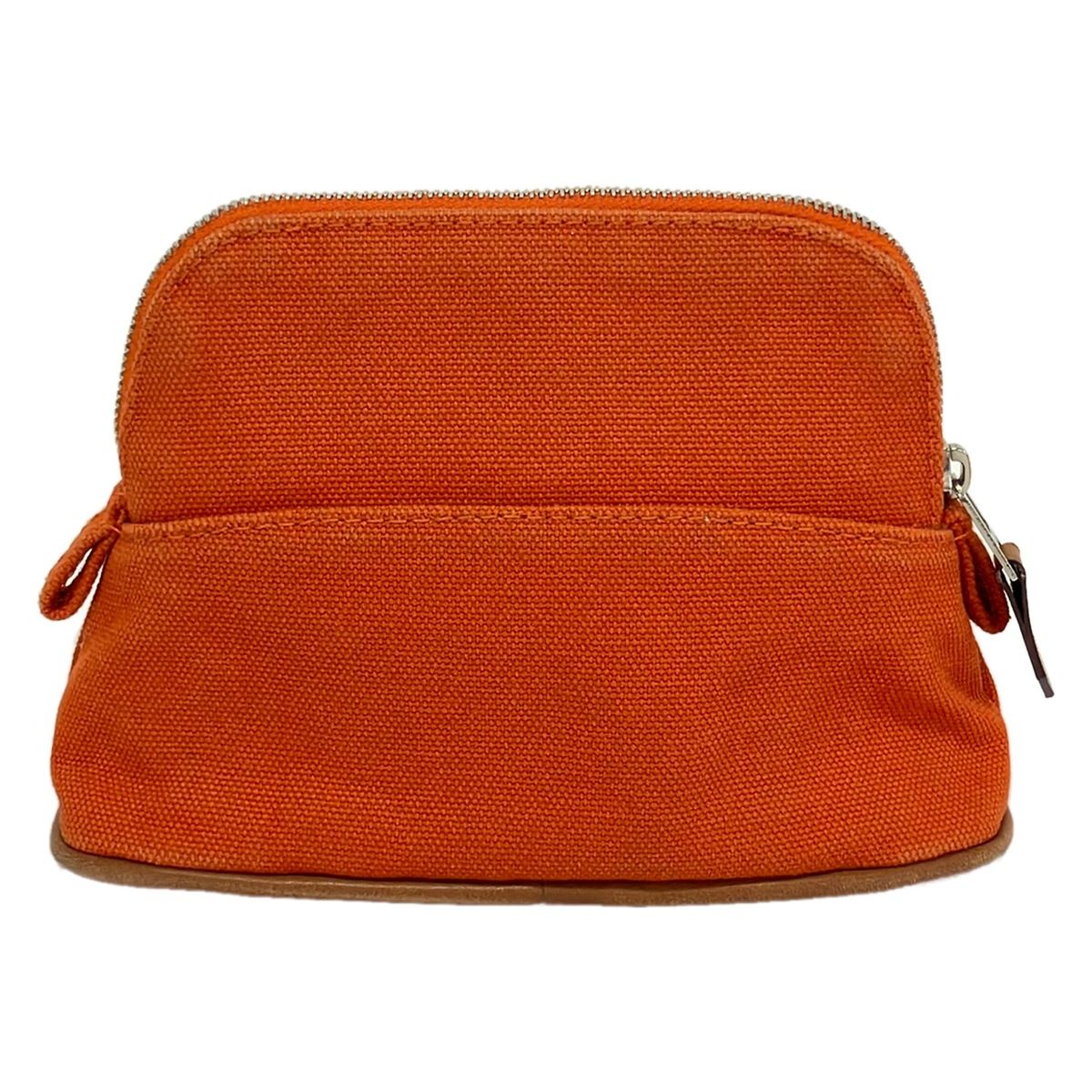 Hermes Pouch Bolide 15 Orange Light Brown Leather — view 2