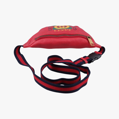 Gucci Print Red Leather Handbag — view 8