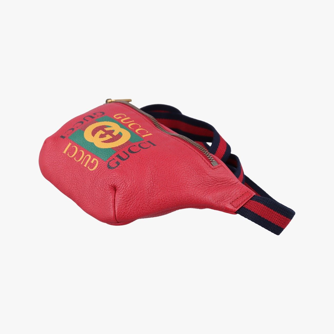 Gucci Print Red Leather Handbag — view 4