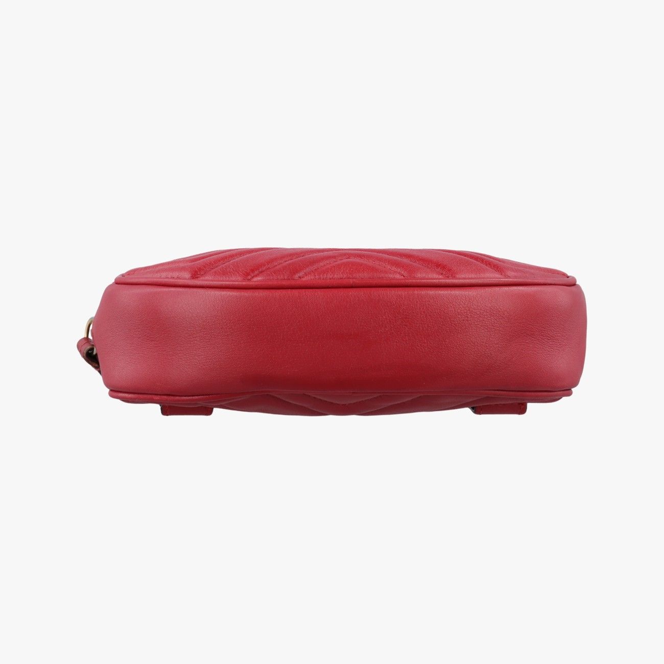 Gucci GG Marmont Red Leather Handbag — view 3