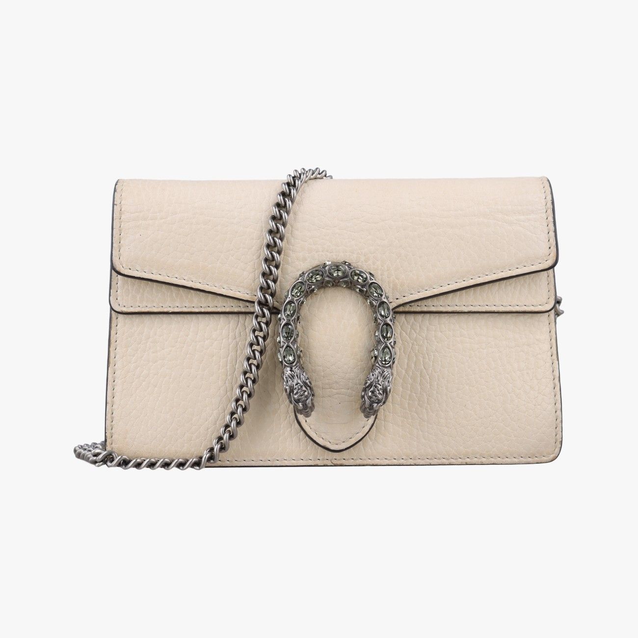 Gucci Dionysus White Leather Shoulder Bag