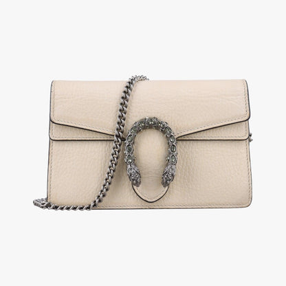 Gucci Dionysus White Leather Shoulder Bag