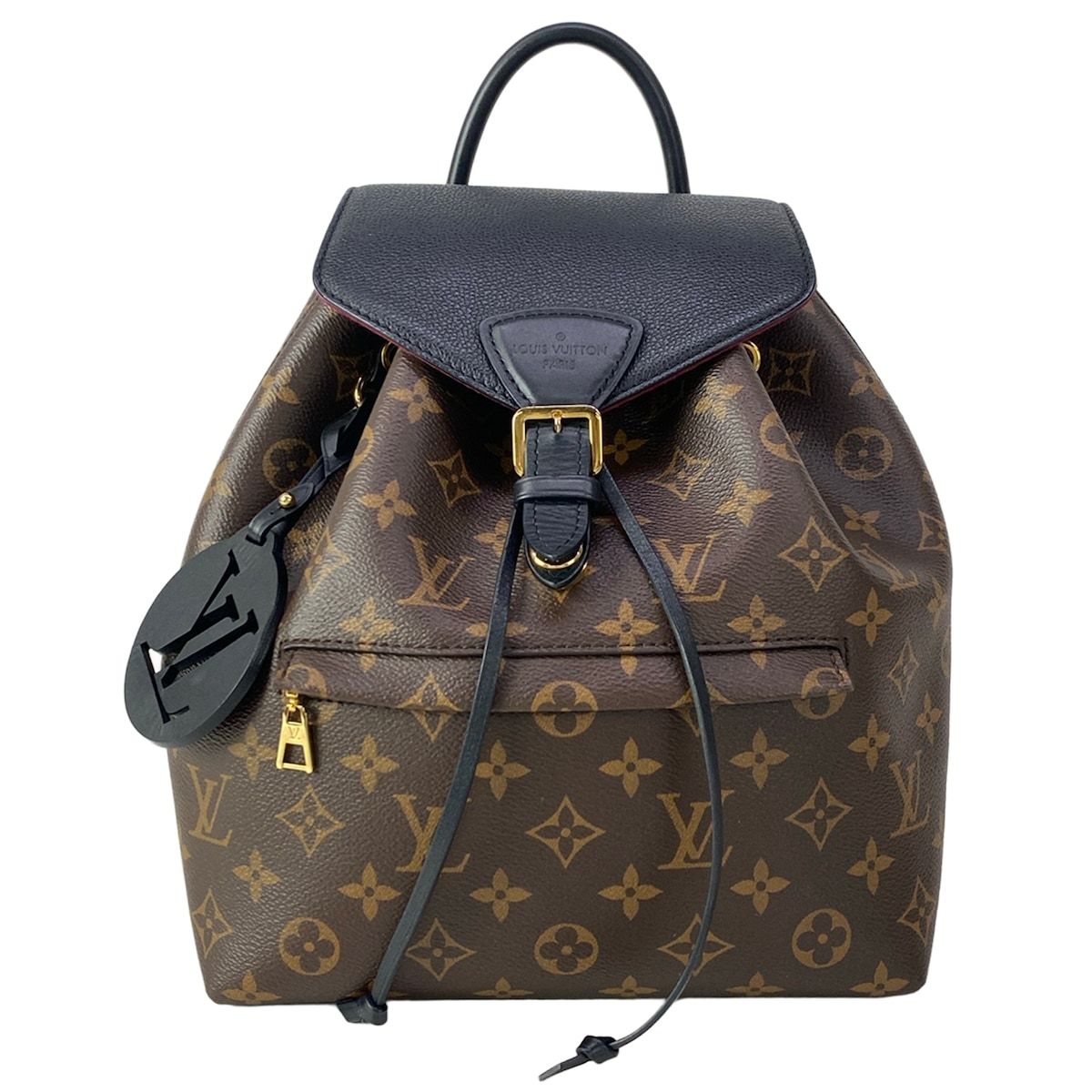 Louis Vuitton Backpack Monogram Montsouris NMPM Noir Leather Cowhide