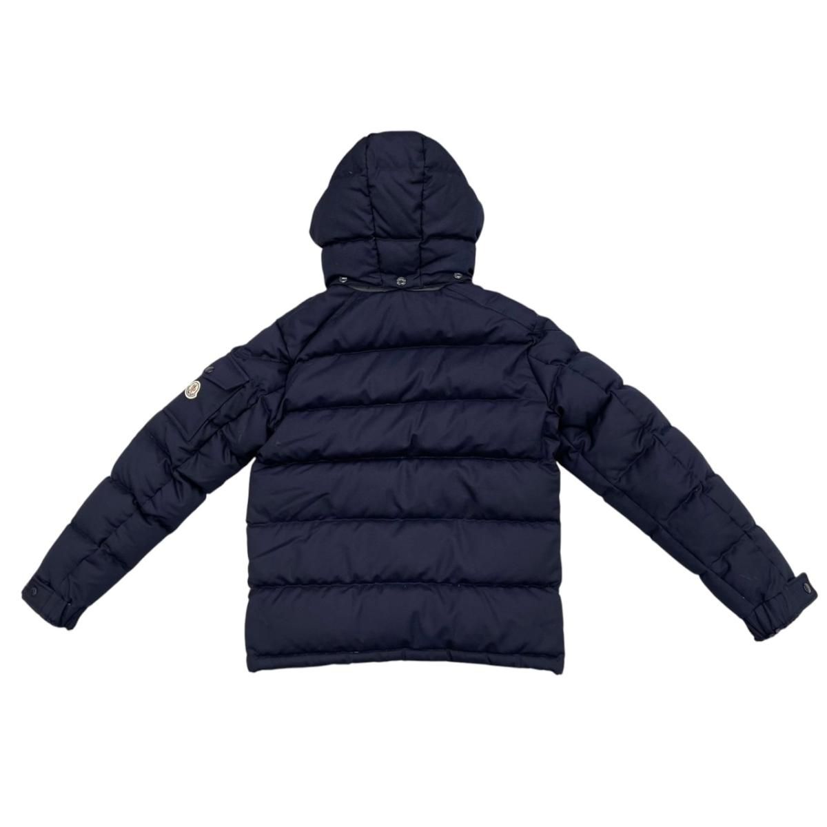 Moncler Down Jacket Montgenevre Wool Navy — view 2