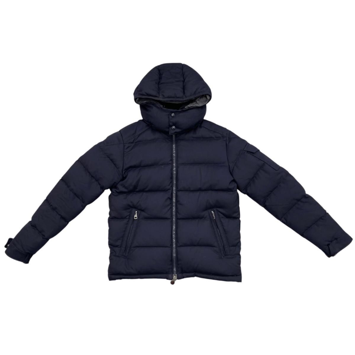 Moncler Down Jacket Montgenevre Wool Navy