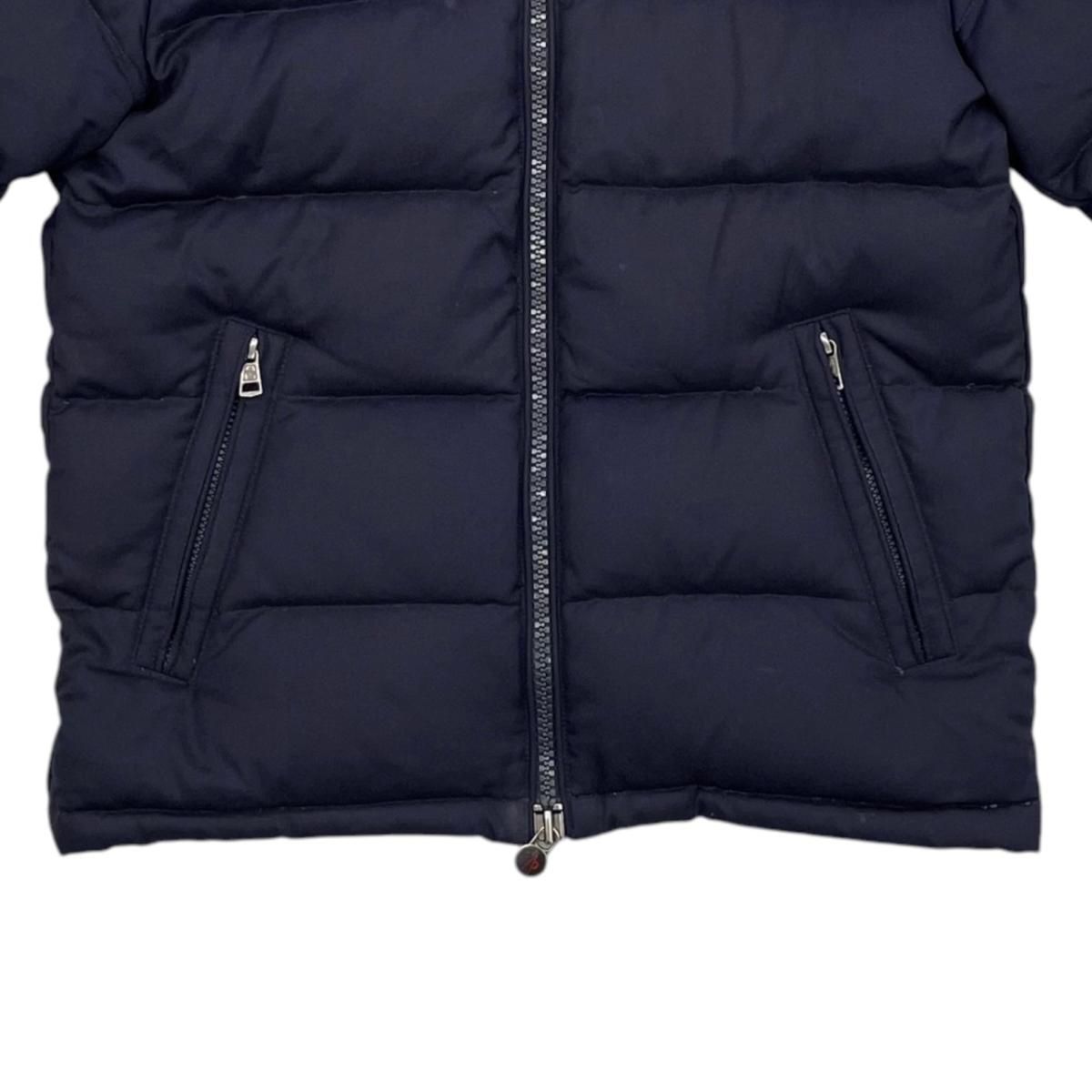 Moncler Down Jacket Montgenevre Wool Navy — view 4