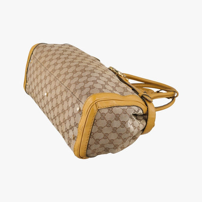 Gucci GG Running Beige Yellow Canvas Leather — view 4