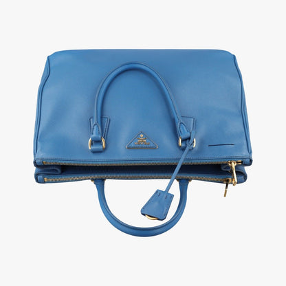 Prada Galleria Blue Saffiano Leather — view 8
