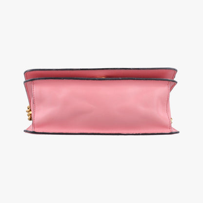 Prada Milano Logo Pink Saffiano Leather — view 3