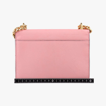 Prada Milano Logo Pink Saffiano Leather — view 2