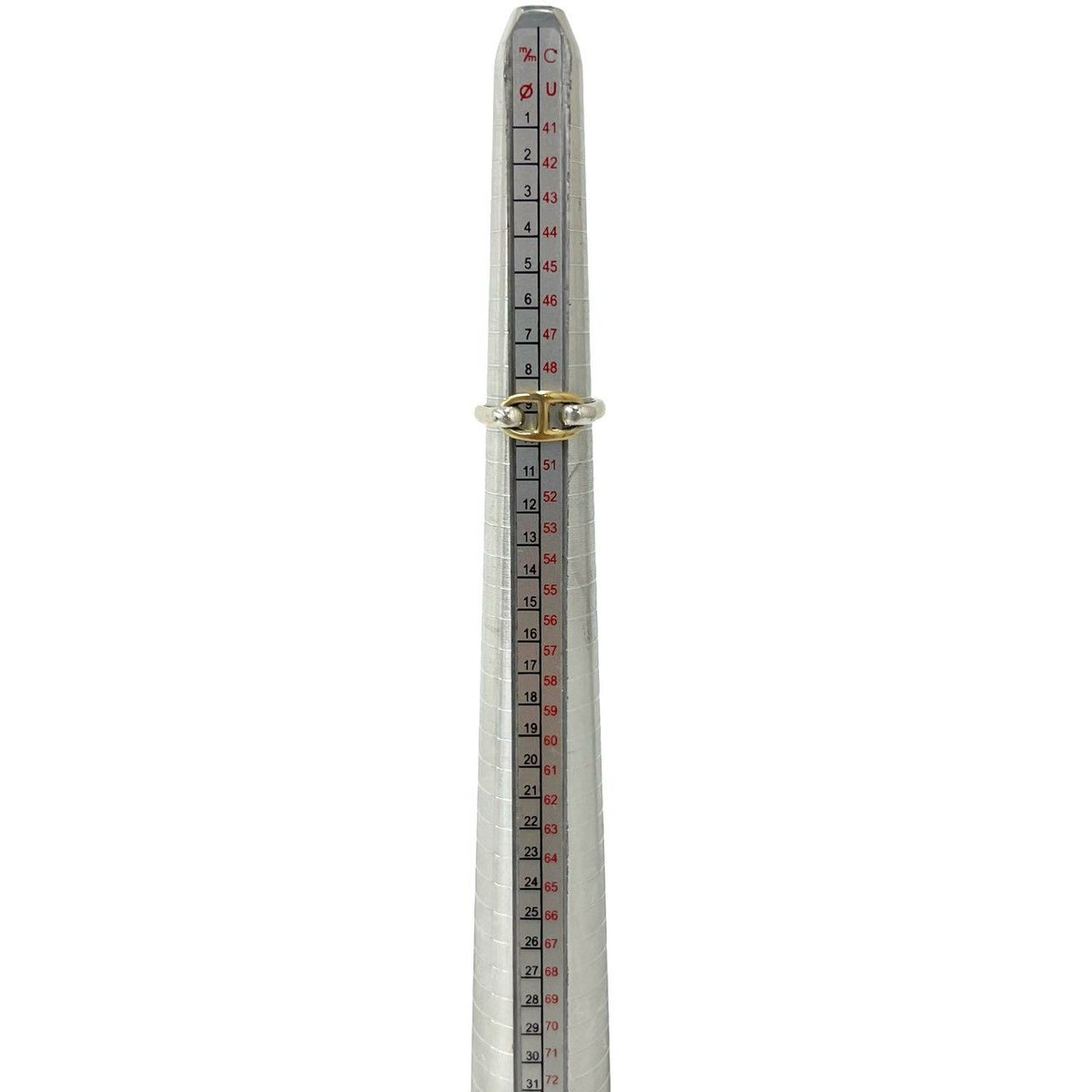 Hermes Vintage Chaine D'ancre Ring Silver Yellow Gold — view 7