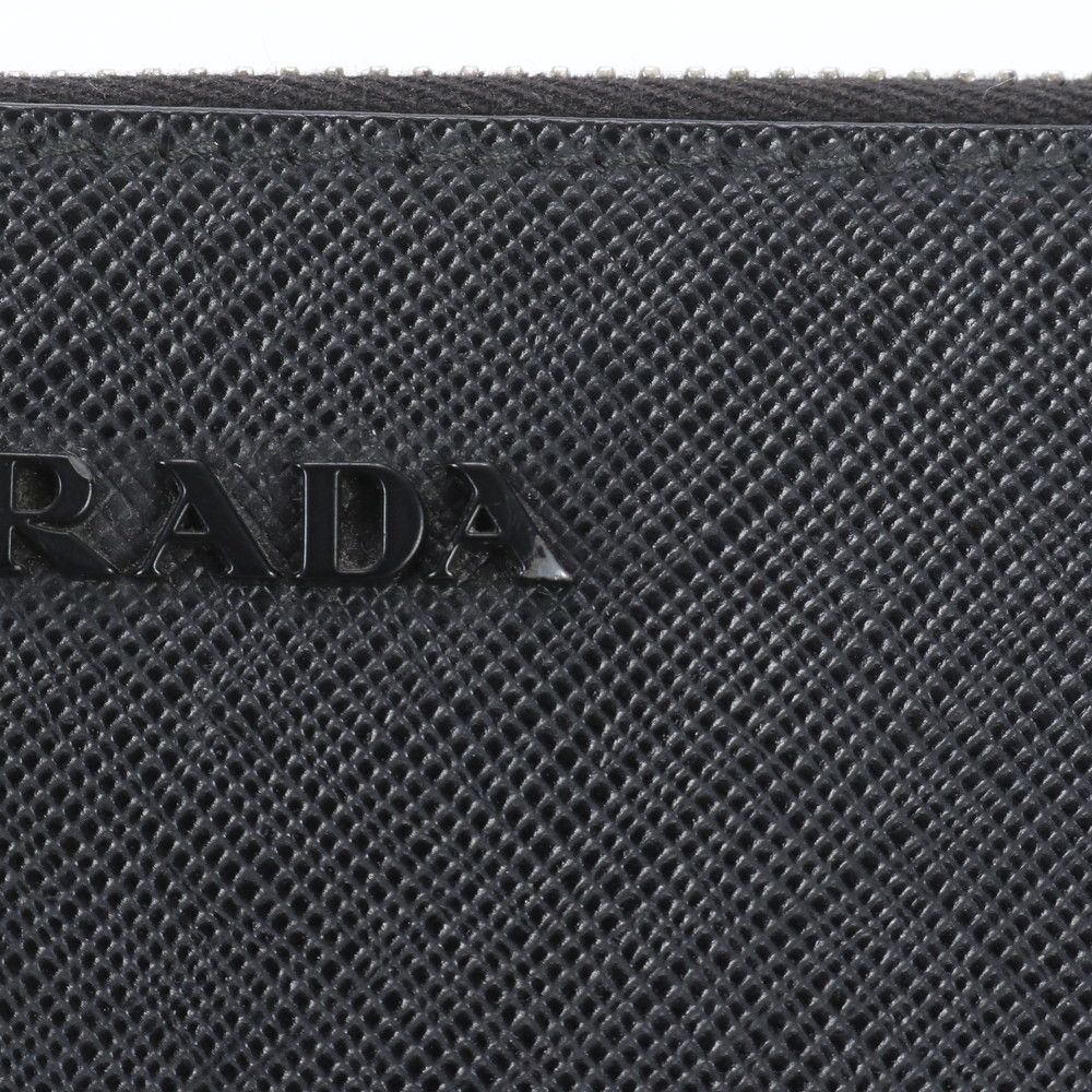 Prada White Saffiano Leather Clutch Pouch Business — view 8