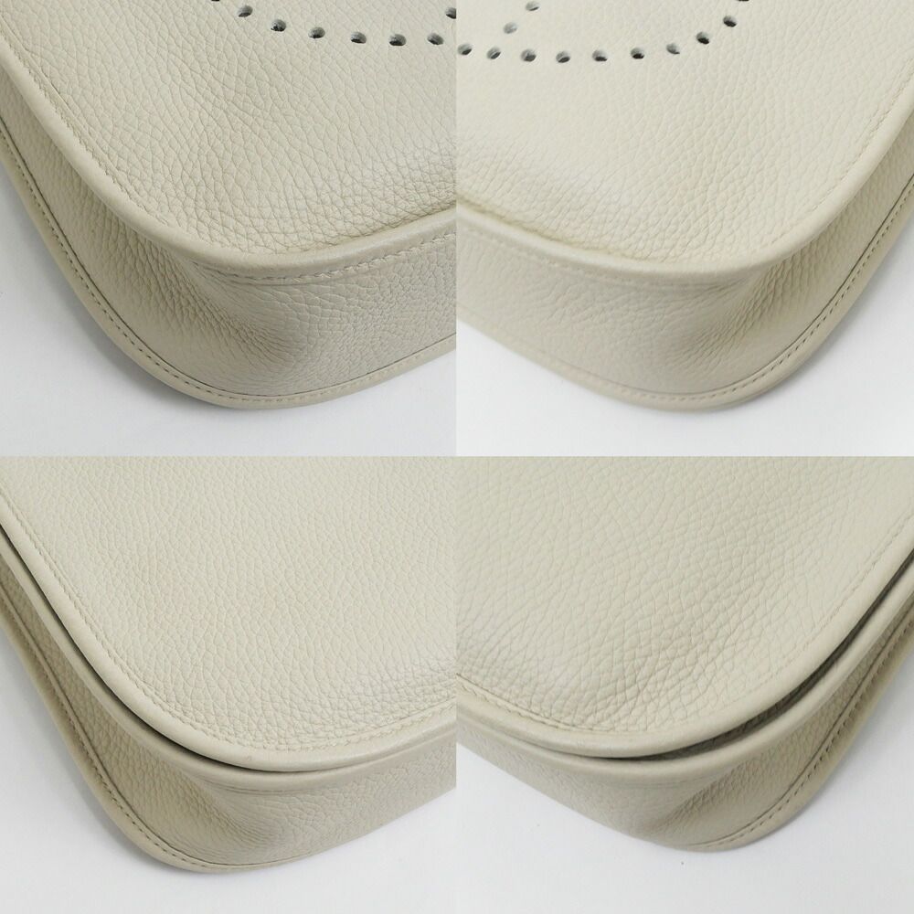 Hermes Evelyne 3 PM Beton Silver Taurillon Clemence Shoulder Bag — view 4
