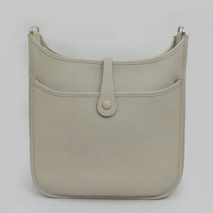Hermes Evelyne 3 PM Beton Silver Taurillon Clemence Shoulder Bag — view 6