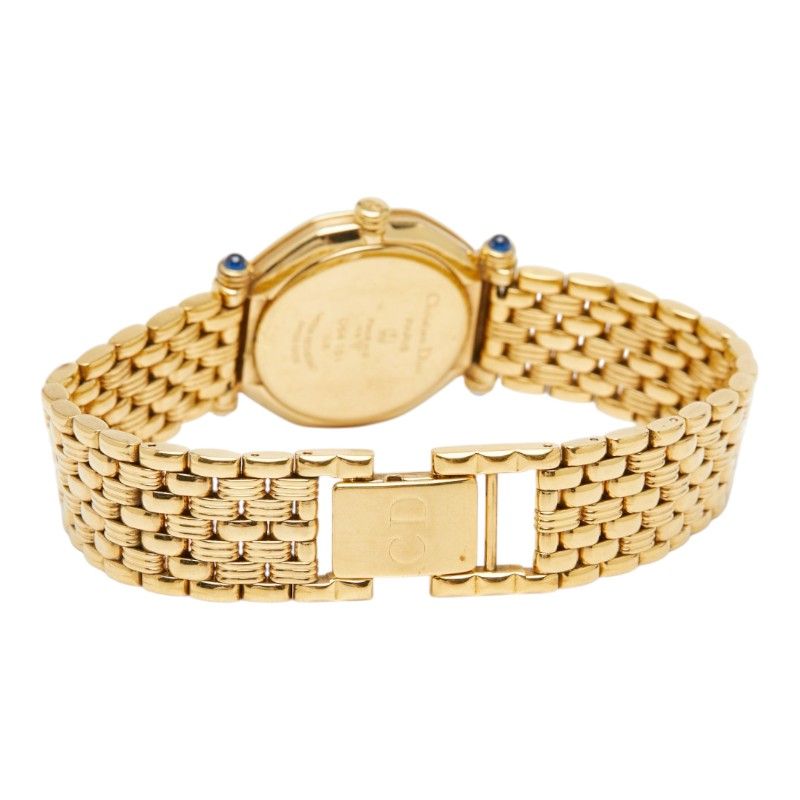 Dior Octagon Watch 151 Gold Stainless Steel Rhinestone — view 5